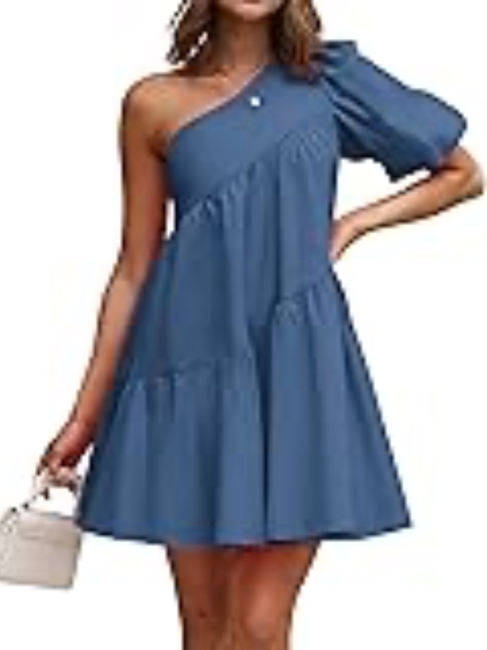 KIRUNDO Summer One Shoulder A Line Dress - Size: Large NWT